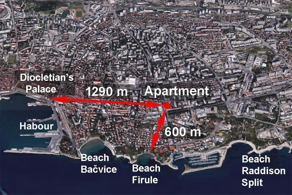 Eurit Apartment Shown In Detail 斯普利特 外观 照片